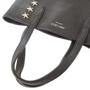 ジミーチュウ ブリア トート スタースタッズ レザー ブラック 2WAY トートバッグ ショルダーバッグ 黒 1109【中古】JIMMY CHOO