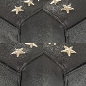 ジミーチュウ ブリア トート スタースタッズ レザー ブラック 2WAY トートバッグ ショルダーバッグ 黒 1109【中古】JIMMY CHOO
