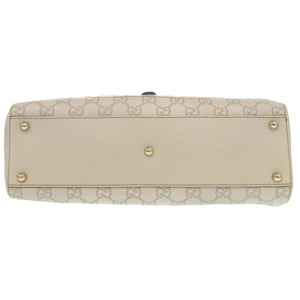 美品 グッチ グッチシマ ニュージャッキー 145819 002122レザー アイボリー ゴールド金具 ショルダーバッグ 1115【中古】GUCCI
