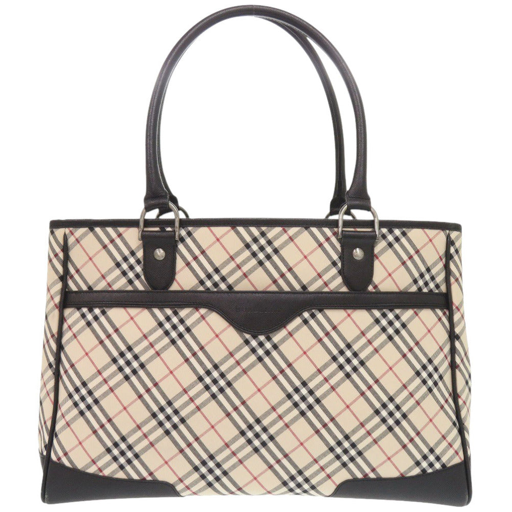 バーバリー ノバチェック キャンバス ベージュ トートバッグ 1183【中古】BURBERRY