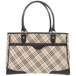バーバリー ノバチェック キャンバス ベージュ トートバッグ 1183【中古】BURBERRY