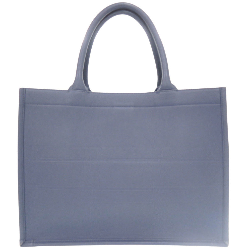 美品 ディオール ブックトートバッグ ミディアム M1296ZGSB カーフレザー ブルー 1196【中古】Dior
