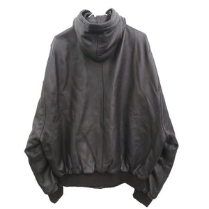 新品同様 バレンシアガ Taxi Blouson フーデッド タクシーブルゾン サイズ44 レザー ブラウン ブルゾン ジャケット 1214【中古】BALENCIAGA メンズ