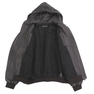 新品同様 バレンシアガ Taxi Blouson フーデッド タクシーブルゾン サイズ44 レザー ブラウン ブルゾン ジャケット 1214【中古】BALENCIAGA メンズ