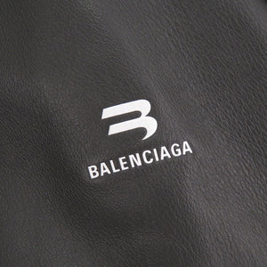 新品同様 バレンシアガ Taxi Blouson フーデッド タクシーブルゾン サイズ44 レザー ブラウン ブルゾン ジャケット 1214【中古】BALENCIAGA メンズ
