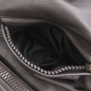 新品同様 バレンシアガ Taxi Blouson フーデッド タクシーブルゾン サイズ44 レザー ブラウン ブルゾン ジャケット 1214【中古】BALENCIAGA メンズ