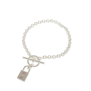 美品 エルメス アミュレット カデナ ブレスレット SH シルバー925 1215【中古】HERMES