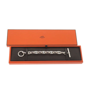 美品 エルメス シェーヌダンクル GM 11コマ ブレスレット シルバー925 1217【中古】HERMES
