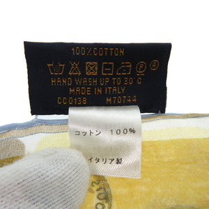 美品 ルイ ヴィトン エトール トランク M70744 コットン ダミエアズール ピンク ブルー イエロー ショール LV 1224【中古】LOUIS VUITTON