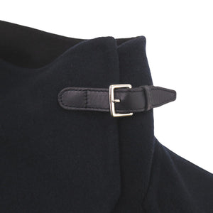 新品同様 エルメス ブランケットコート 4E0104DB カシミヤ ネイビー アウター 1230【中古】HERMES