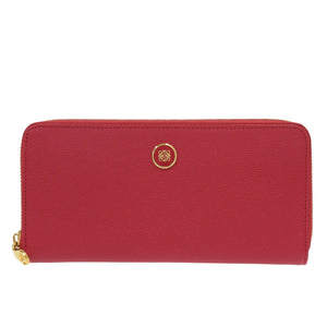 未使用 ロエベ アナグラム レザー レッド 長財布 赤 1240【中古】LOEWE