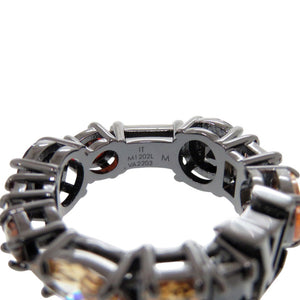 新品同様 ルイ ヴィトン M1202L 19号 メタル カラーストーン ブラック リング 指輪 黒 LV 1243【中古】LOUIS VUITTON