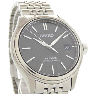 新品同様 セイコー プレザージュSARX123 自動巻き 腕時計 SS グレー 1307【中古】SEIKO