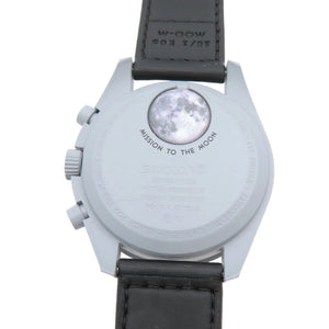 未使用 オメガ × スウォッチ スピードマスター ミッショントゥザムーン S033M100 腕時計 ナイロン/バイオセラミック ブラック 黒文字盤 1309【中古】OMEGA メンズ