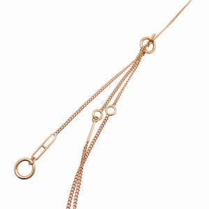 新品同様 エルメス エシャペ KL8PG ロング ネックレス 750 ピンクゴールド 35.3g ジュエリー 1314【中古】HERMES