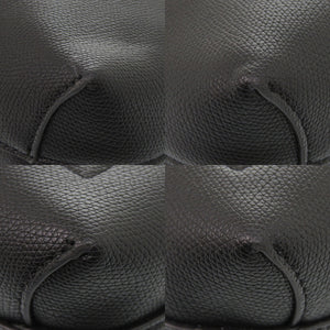 新品同様 ロンシャン ロゾ レザー ブラック ハンドバッグ 黒 1342【中古】Longchamp