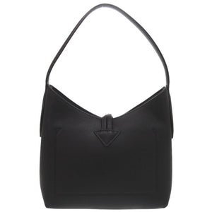 新品同様 ロンシャン ロゾ レザー ブラック ハンドバッグ 黒 1342【中古】Longchamp