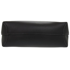 新品同様 ロンシャン ロゾ レザー ブラック ハンドバッグ 黒 1342【中古】Longchamp