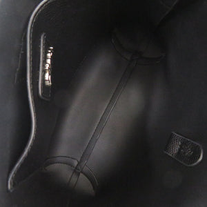 新品同様 ロンシャン ロゾ レザー ブラック ハンドバッグ 黒 1342【中古】Longchamp