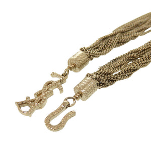 美品 イヴ サンローラン YSLロゴ チェーンブレスレット ゴールド 1344【中古】YVES SAINT LAURENT