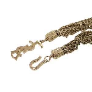 美品 イヴ サンローラン YSLロゴ チェーンブレスレット ゴールド 1344【中古】YVES SAINT LAURENT