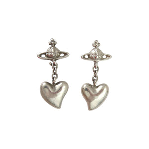 美品 ヴィヴィアンウエストウッド オーブ スイングハート シルバー925 シルバー ピアス 1347【中古】Vivienne Westwood