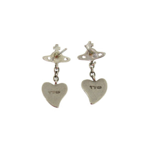 美品 ヴィヴィアンウエストウッド オーブ スイングハート シルバー925 シルバー ピアス 1347【中古】Vivienne Westwood