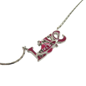 美品 ヴィヴィアンウエストウッド LOVEオーブ メタル パープル 紫 ネックレス 1348【中古】Vivienne Westwood