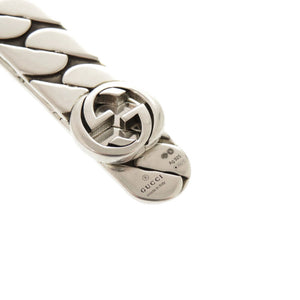 美品 グッチ インターロッキングG シルバー925 マネークリップ 1380【中古】GUCCI