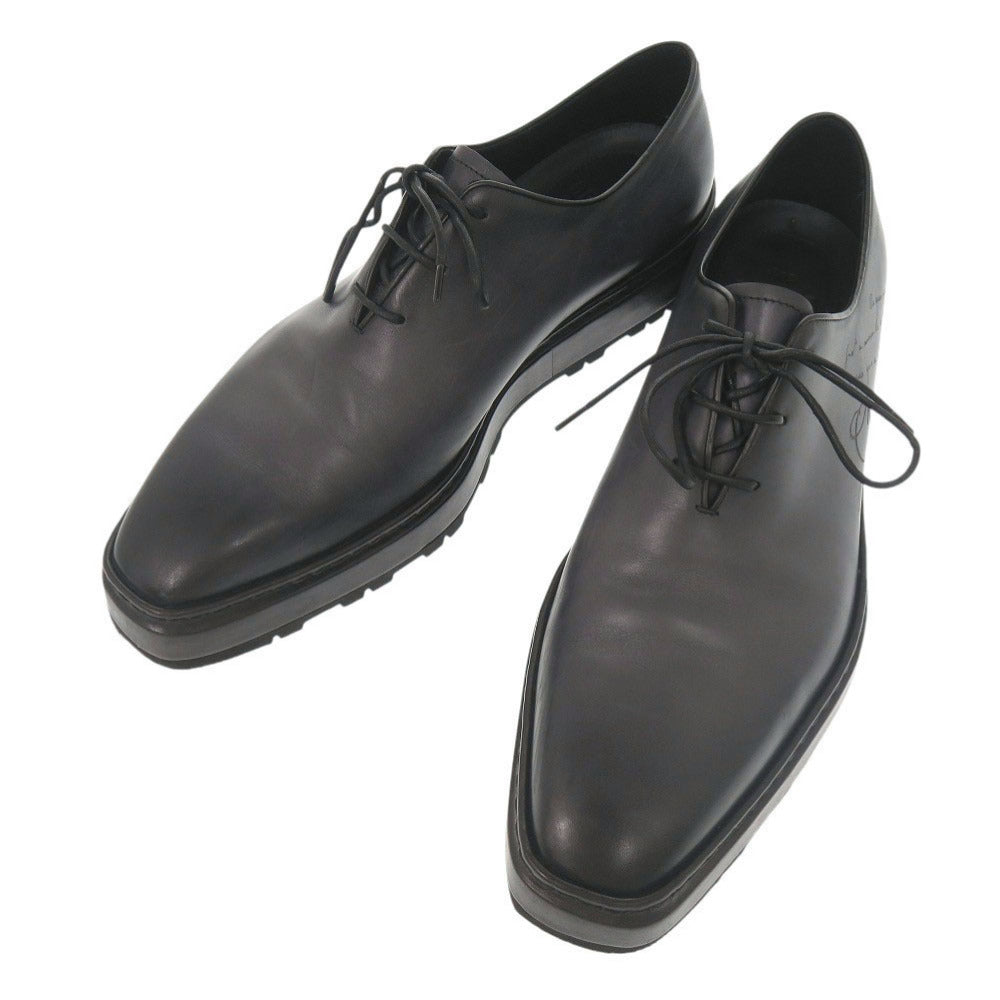 美品 ベルルッティ アレッサンドロ アルト サイズ8 1/2 レザー グレー系 レザーシューズ 1401【中古】BERLUTI メンズ