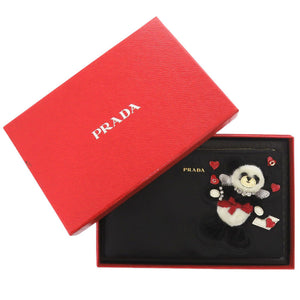 美品 プラダ パンダ ナイロン ブラック ポーチ 黒 1403【中古】PRADA