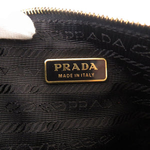 美品 プラダ パンダ ナイロン ブラック ポーチ 黒 1403【中古】PRADA