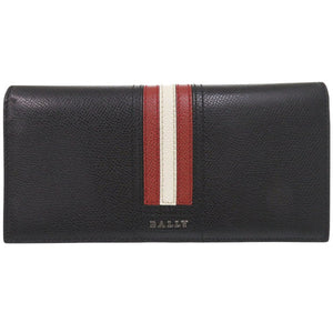 新品同様 バリー TALIRO.LT レザー ブラック 長財布 黒 1409【中古】BALLY メンズ