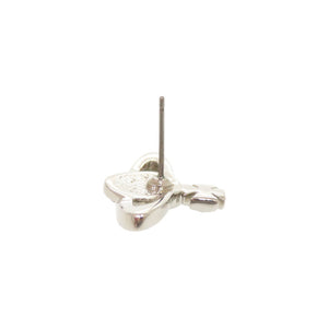 美品 ヴィヴィアンウエストウッド MINI BAS RELIEF オーブ 真鍮 ラインストーン シルバー ブルー ピアス 1412【中古】Vivienne Westwood