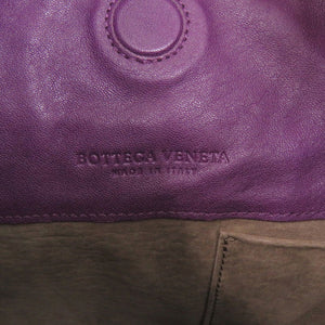 ボッテガヴェネタ ホーボー レザー パープル ハンドバッグ 紫 1417【中古】BOTTEGAVENETA