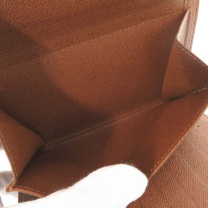 ベタなし 美品 ルイ ヴィトン ポルトトレゾール エテュイ パピエ モノグラム M61202 三つ折り財布 LV 0002【中古】LOUIS VUITTON