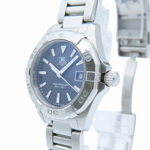 タグホイヤー アクアレーサー WAY1410 クオーツ 腕時計 ステンレススチール ブラック 黒文字盤 0038【中古】TAG HEUER レディース