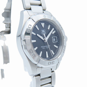 タグホイヤー アクアレーサー WAY1410 クオーツ 腕時計 ステンレススチール ブラック 黒文字盤 0038【中古】TAG HEUER レディース
