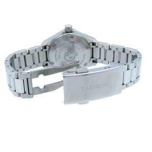 タグホイヤー アクアレーサー WAY1410 クオーツ 腕時計 ステンレススチール ブラック 黒文字盤 0038【中古】TAG HEUER レディース