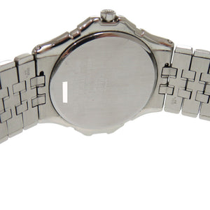 美品 セイコー クレドール パシフィーク GCAR007 8J81-6A20 SS K18ホワイトゴールド ブラック クオーツ 腕時計 シルバー 黒文字盤 0040【中古】SEIKO