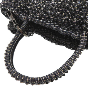 新品同様 アンテプリマ ワイヤーバッグ PVC シルバーネイビー系 ブラック 2WAY ハンドバッグ ショルダーバッグ 0061【中古】ANTEPRIMA