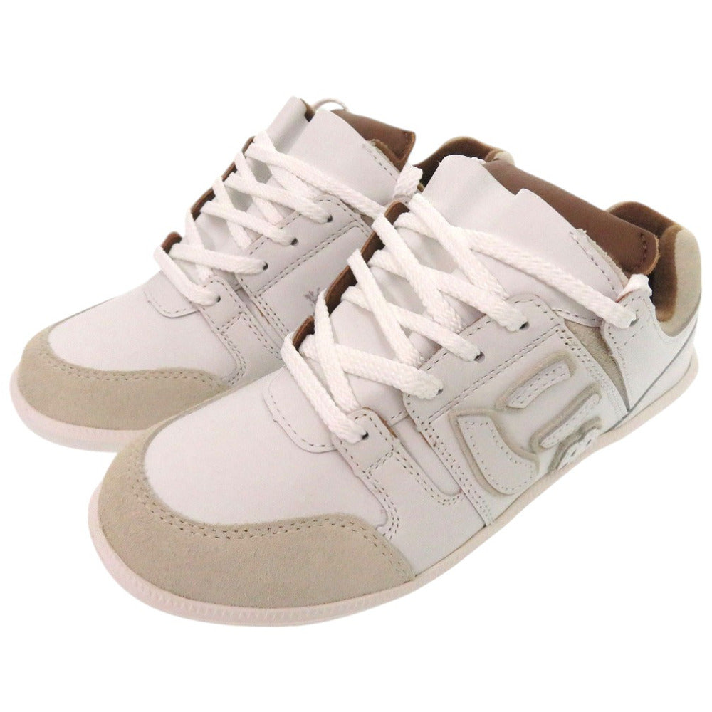 未使用品 サンガッチョ via SANGACIO × BRANDALISED スニーカー にゅ～ず ブランダライズド バンクシー レザー ホワイト 0066【中古】Sangacio