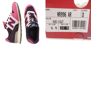 未使用品 ニューバランス WR996 AR スニーカー レトロサーフ レザー 合成繊維 ROSE VIOLET 0067【中古】NEW BALANCE