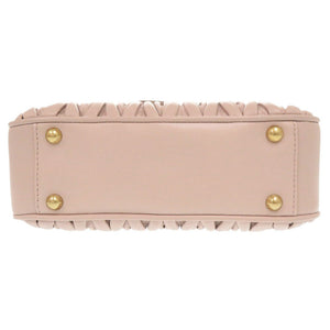 新品同様 ミュウミュウ マテラッセ アルカディ 5BB124 レザー ピンク 2WAY ハンドバッグ ショルダーバッグ 0122【中古】MIUMIU