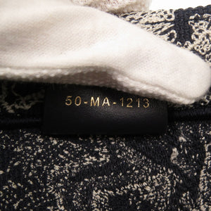 美品 クリスチャンディオール ブックトート スモール トワル ドゥ ジュイ リバース エンブロイダリー M1265ZRGO コットン ブルー ホワイト トートバッグ 0130【中古】Christian Dior