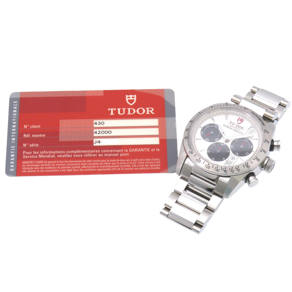 新品同様 チューダー ファストライダー クロノグラフ 自動巻き 腕時計 SS シルバー 0167【中古】Tudor メンズ