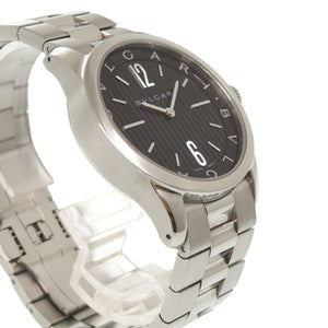 新品同様 ブルガリ ソロテンポ ST37S 腕時計 SS ブラック クオーツ 腕時計 黒文字盤 0169【中古】BVLGARI