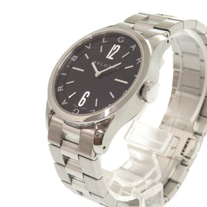 新品同様 ブルガリ ソロテンポ ST37S 腕時計 SS ブラック クオーツ 腕時計 黒文字盤 0169【中古】BVLGARI