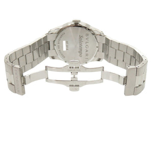 新品同様 ブルガリ ソロテンポ ST37S 腕時計 SS ブラック クオーツ 腕時計 黒文字盤 0169【中古】BVLGARI