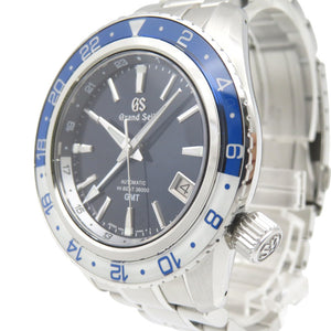美品 セイコー グランドセイコー メカニカル ハイビート36000 GMT スポーツコレクション SBGJ237 / 9S86-00K0 自動巻き 腕時計 SS ブルー 0172【中古】SEIKO メンズ